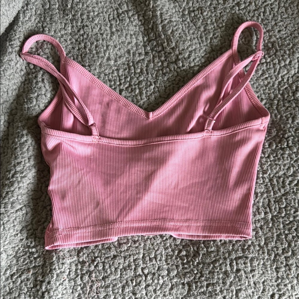 SHEIN Pink Ribbed Tank Top - Picture 3 of 3